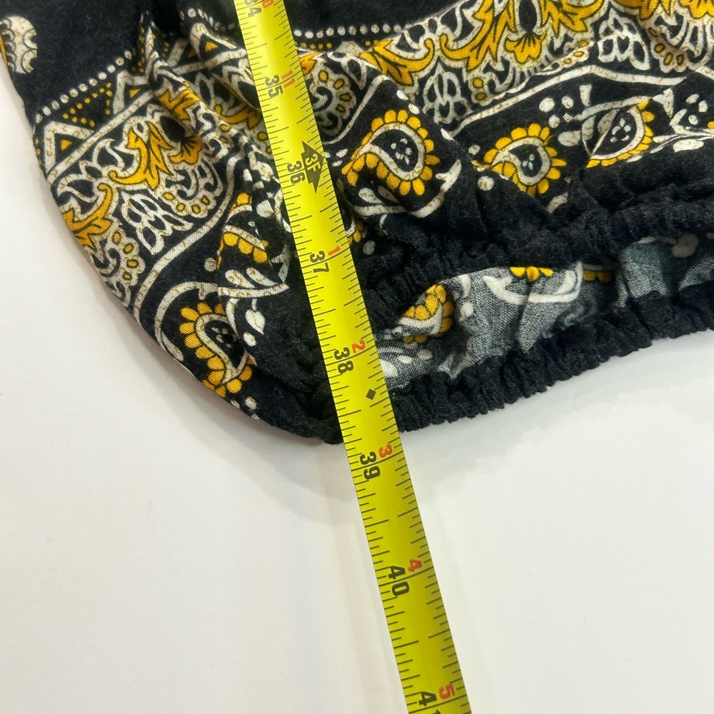 Earthbound Elephant Print Harem Pants Rayon Boho Festival XL - Picture 7 of 7